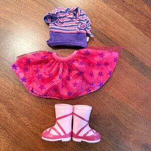 Pink and Purple Doll Outfit with Boots